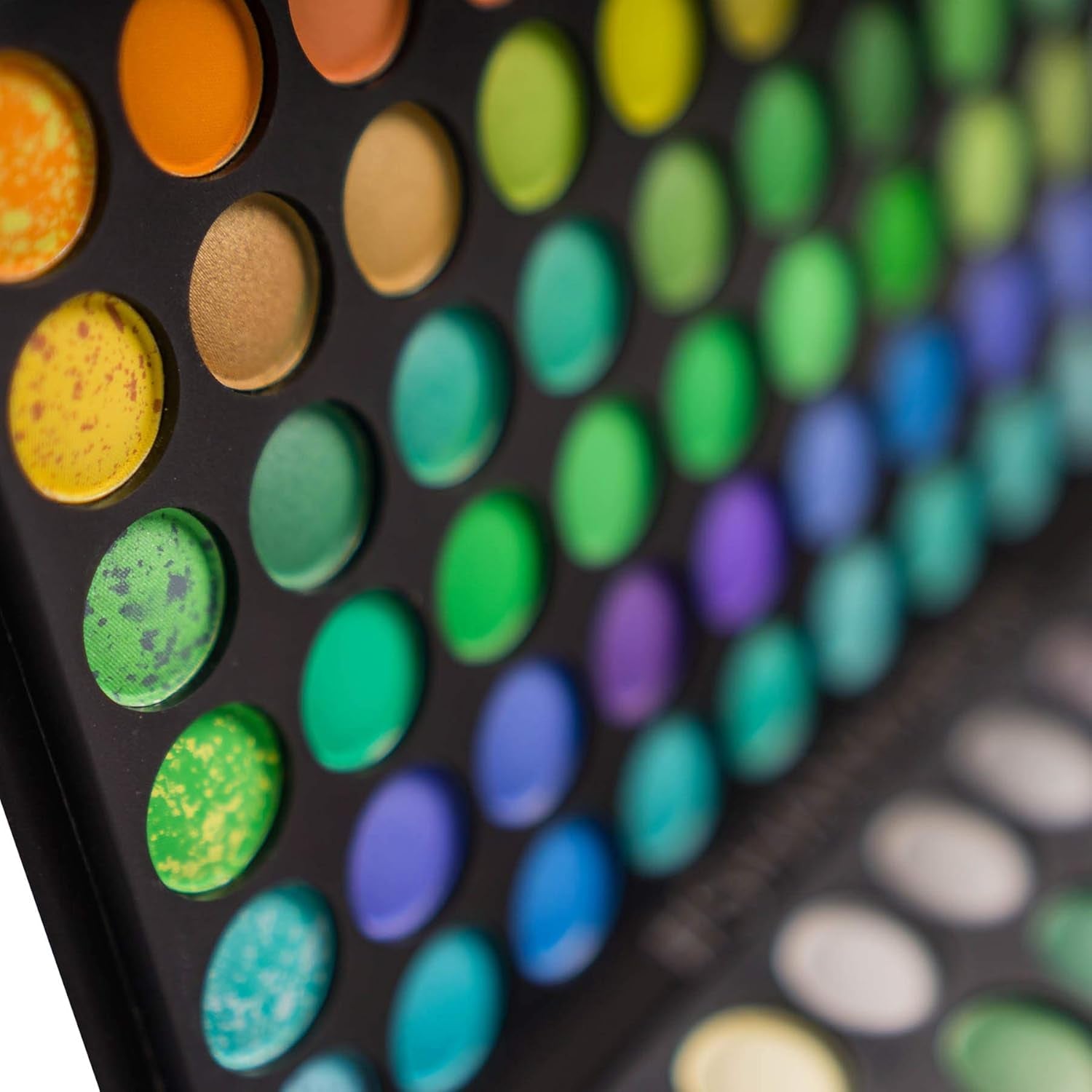 Highly Pigmented Eye Makeup Palette, 120 Matte Shimmer Metallic Eyeshadow Pallet with Long Lasting and Blendable Natural Colors - Classic Neon