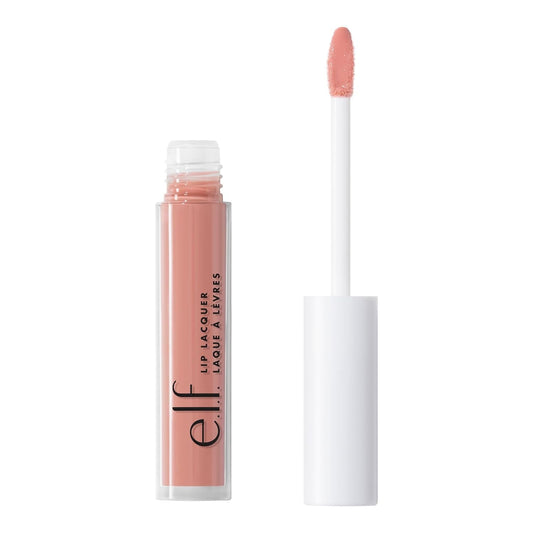 Lip Lacquer, Nourishing, Non-Sticky Ultra-Shine Lip Gloss with Sheer Color, Infused with Vitamins a & E, Vegan & Cruelty-Free, Whisper Pink