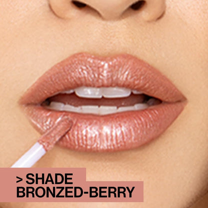 Megaslicks Lip Gloss, Ultra-Glossy, Vitamin-E Enriched, Ultra-Gloss High Shine Moisturizing, Cruelty-Free & Vegan - Crystal Clear