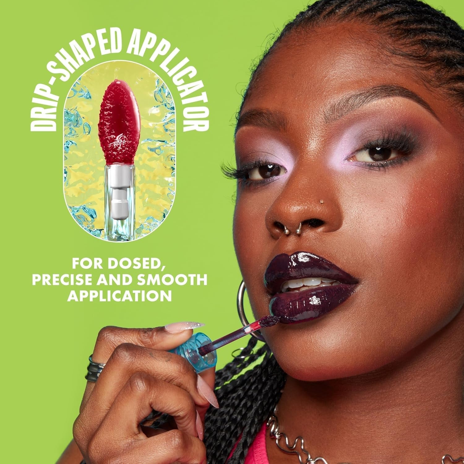 Hydra Honey Lip IV Hydrating Glossy Lip Stain - 12 Hour Moisture Retention (Brown)