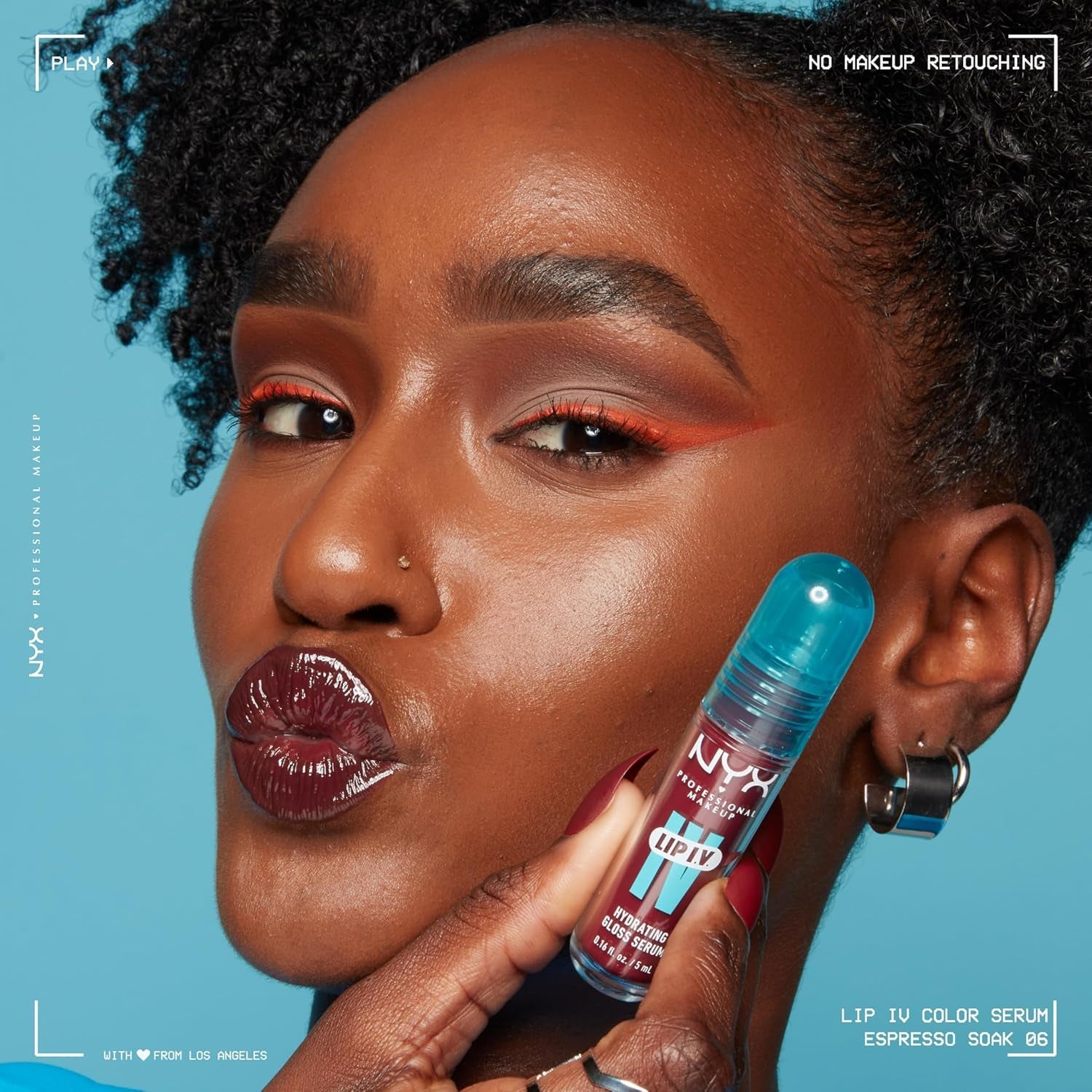 Hydra Honey Lip IV Hydrating Glossy Lip Stain - 12 Hour Moisture Retention (Brown)