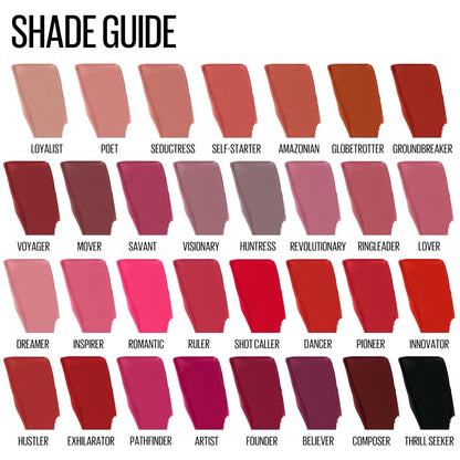 Super Stay Matte Ink Liquid Lipstick Makeup, Long Lasting High Impact Color, up to 16H Wear, Amazonian, Nude Brown, 1 Count, Packaging May Vary