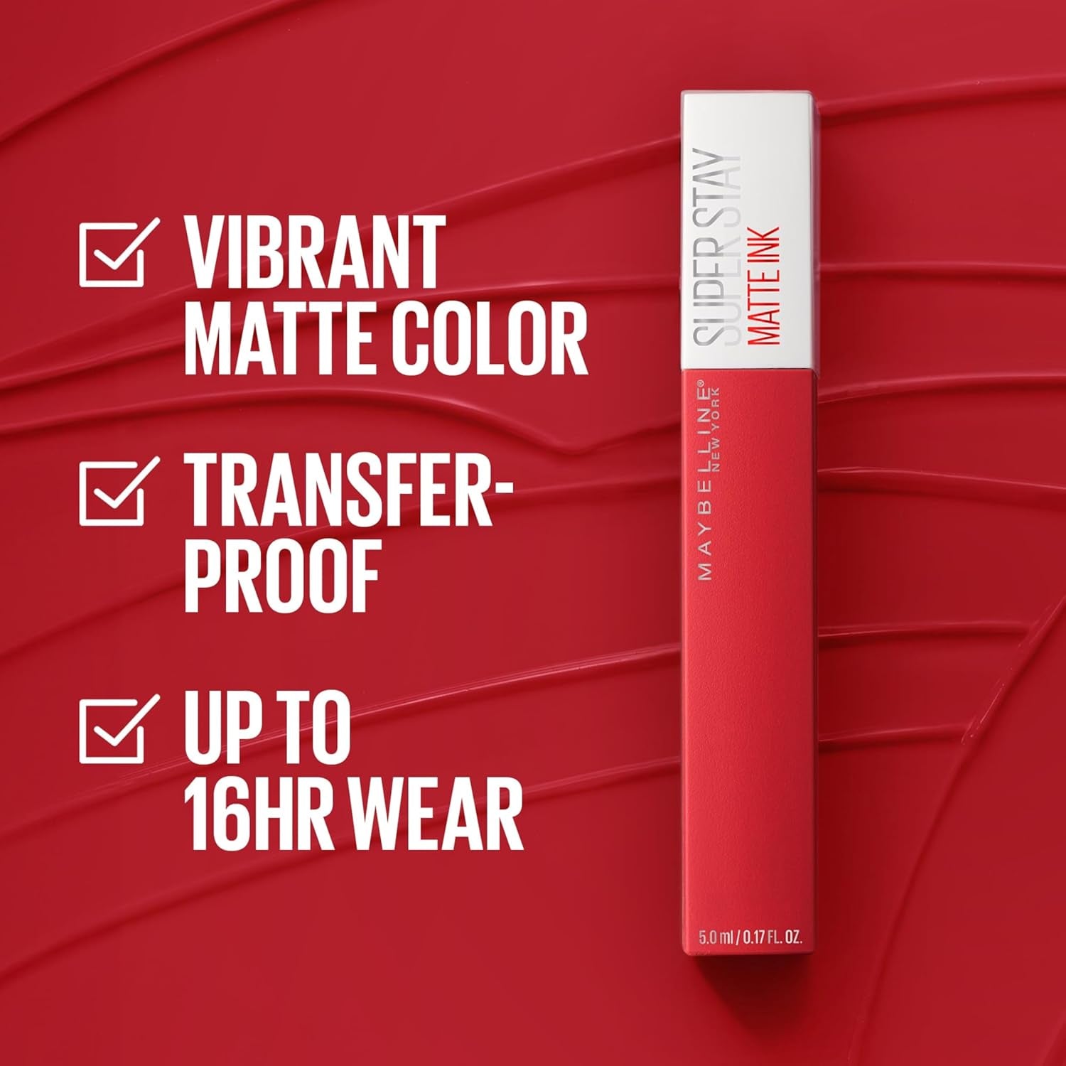 Super Stay Matte Ink Liquid Lipstick Makeup, Long Lasting High Impact Color, up to 16H Wear, Amazonian, Nude Brown, 1 Count, Packaging May Vary