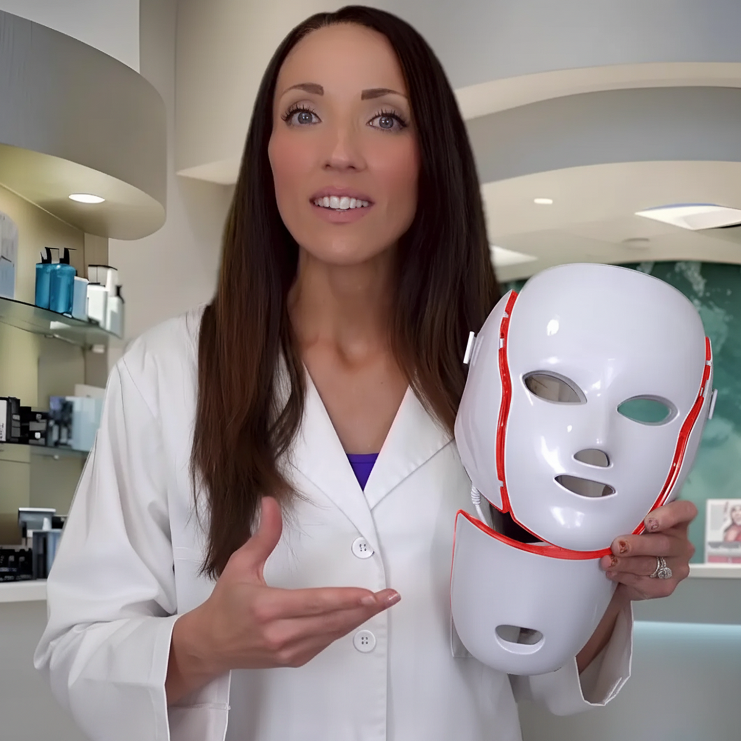Non-Invasive Face Lifting Mask with LED Light Therapy