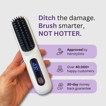GoBrush Pro -  The Short Hair Specialist + FREE Heat Resistant Glove