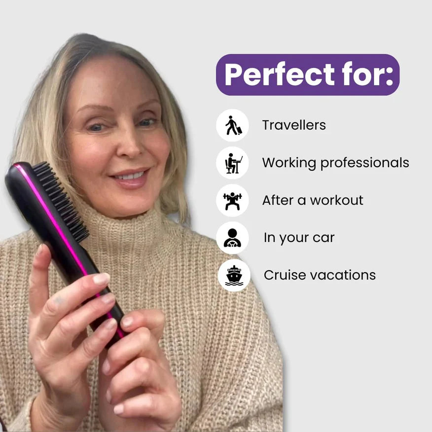 GoBrush Pro -  The Short Hair Specialist + FREE Heat Resistant Glove